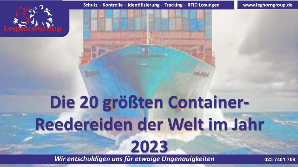 Die 20 größten Container-Reedereiden